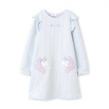 動物貼花裝飾連衣裙