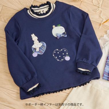 mimi醬&愛心貼布繡加絨衛衣