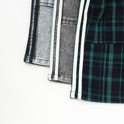 【7days】側邊條紋裙褲