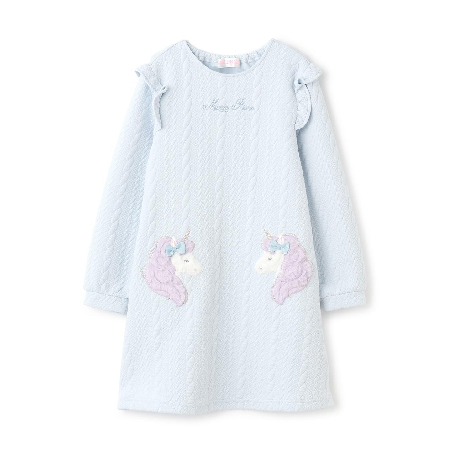 動物貼花裝飾連衣裙