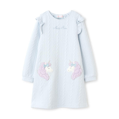 動物貼花裝飾連衣裙