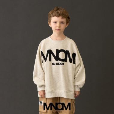 【MNCM】【去毛球加絨衛衣】植絨印花寬鬆衛衣