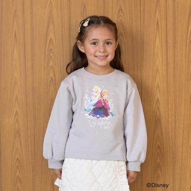 【Frozen】【毛玉バイバイ裡毛裡起毛】亮片閃粉&轉印拼接印花衛衣