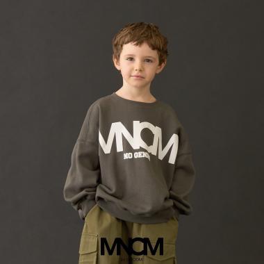 【MNCM】【去毛球加絨衛衣】植絨印花寬鬆衛衣