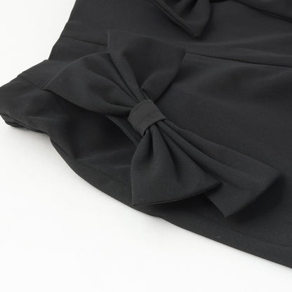 【畢業服】高腰蝴蝶結短褲