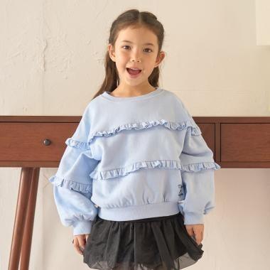 【防起球加絨內裡】【正反兩穿】荷葉邊衛衣