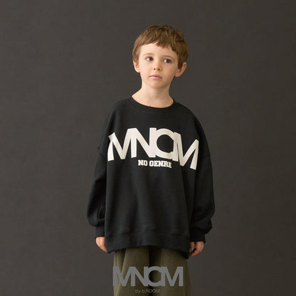 【MNCM】【去毛球加絨衛衣】植絨印花寬鬆衛衣