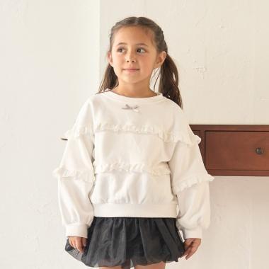 【防起球加絨內裡】【正反兩穿】荷葉邊衛衣