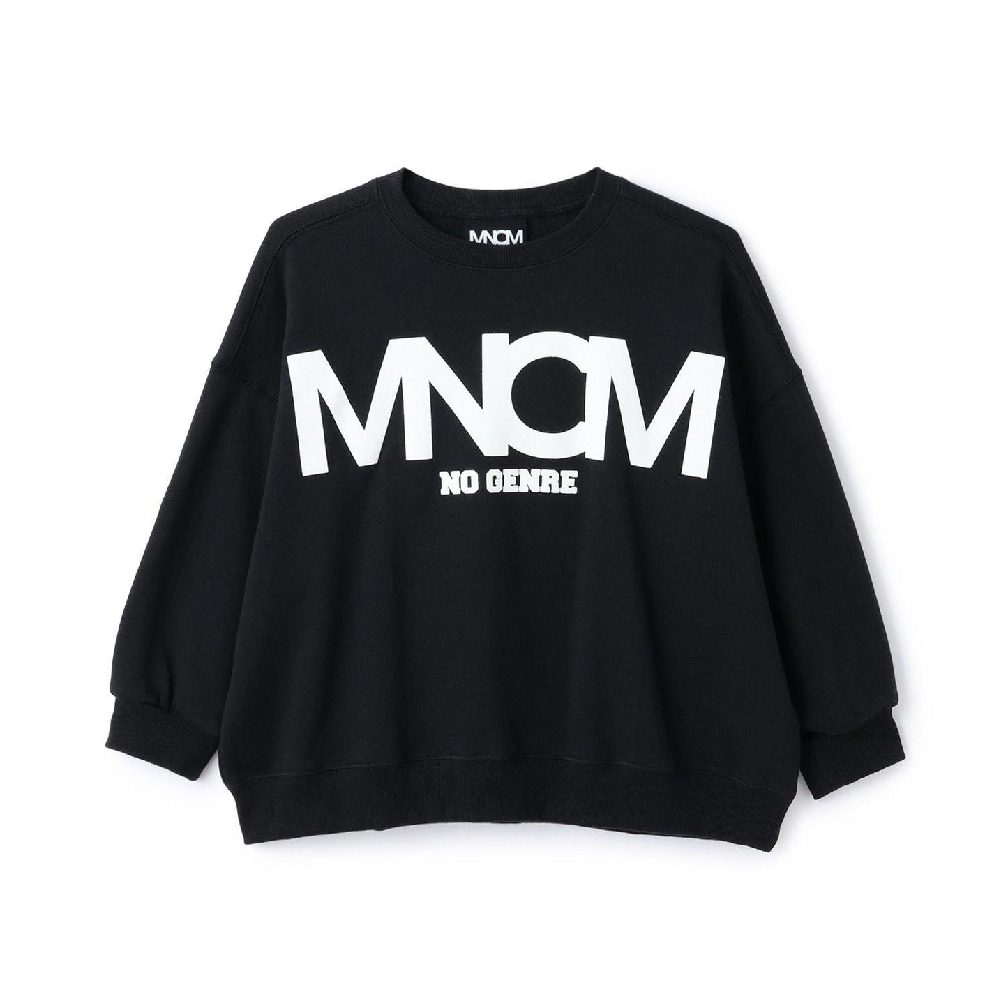 【MNCM】【去毛球加絨衛衣】植絨印花寬鬆衛衣