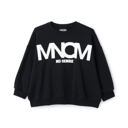 【MNCM】【去毛球加絨衛衣】植絨印花寬鬆衛衣