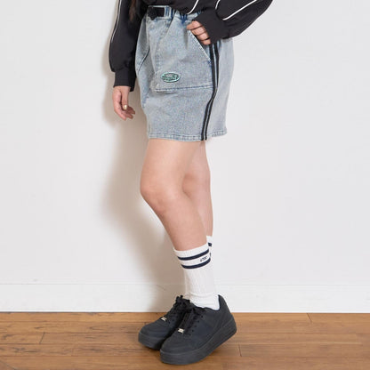 【7days】側邊條紋裙褲