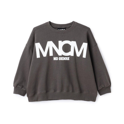 【MNCM】【去毛球加絨衛衣】植絨印花寬鬆衛衣