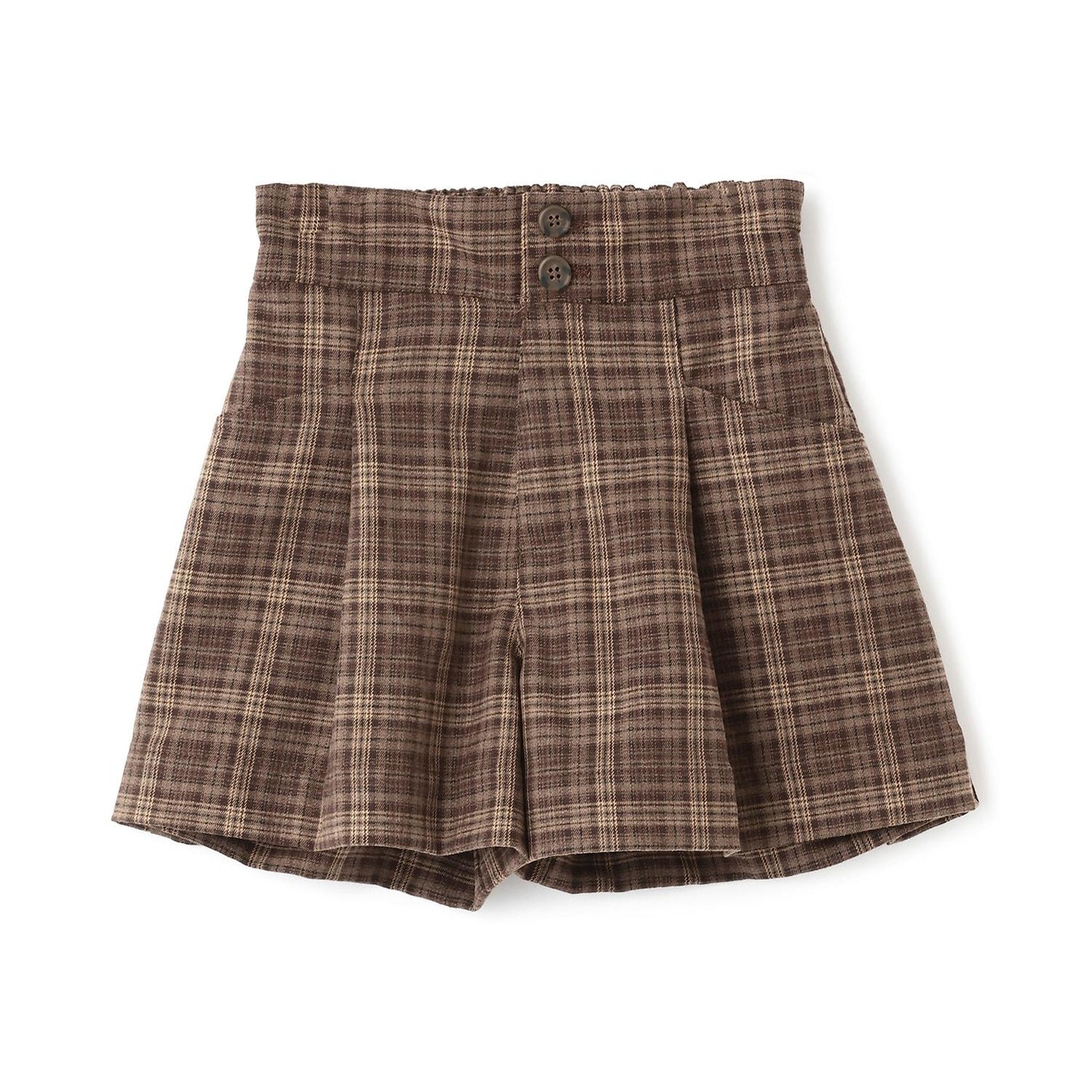 【起毛】顯腿美褶皺喇叭裙褲