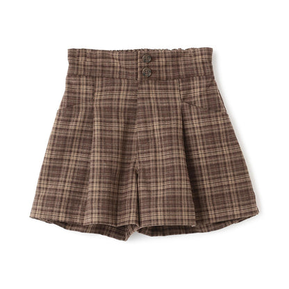 【起毛】顯腿美褶皺喇叭裙褲