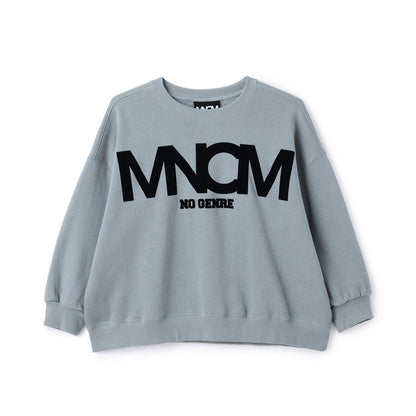 【MNCM】【去毛球加絨衛衣】植絨印花寬鬆衛衣