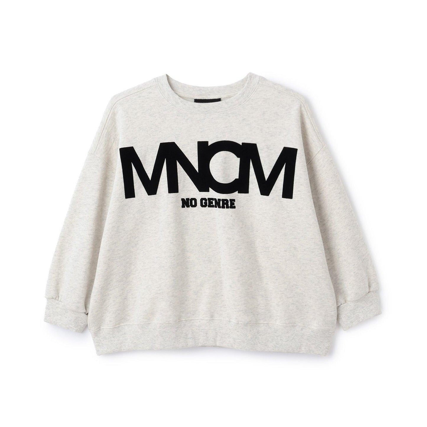 【MNCM】【去毛球加絨衛衣】植絨印花寬鬆衛衣