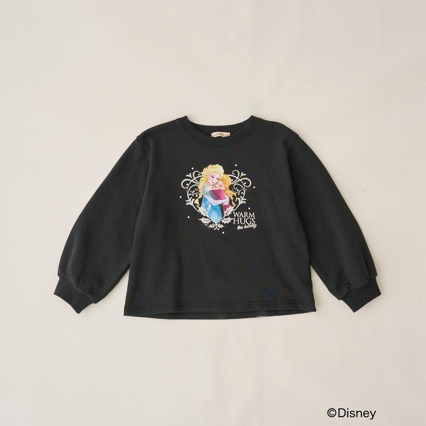 【Frozen】【毛玉バイバイ裡毛裡起毛】亮片閃粉&轉印拼接印花衛衣