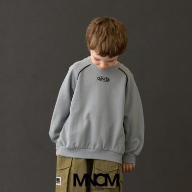 【MNCM】【去毛球加絨衛衣面料】插肩撞色拼接寬鬆衛衣