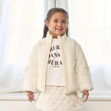 帶蝴蝶結羽絨夾克