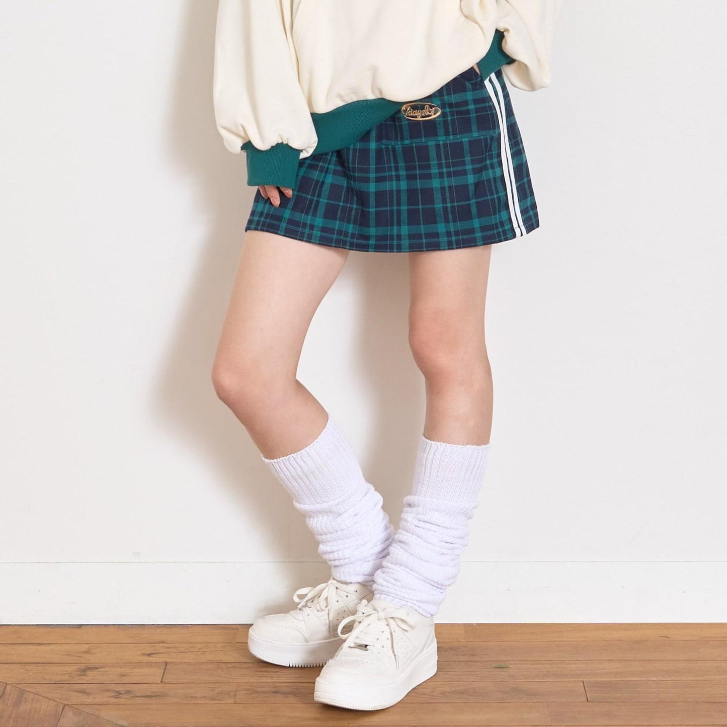 【7days】側邊條紋裙褲