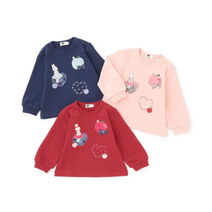 mimi醬&愛心貼布繡加絨衛衣