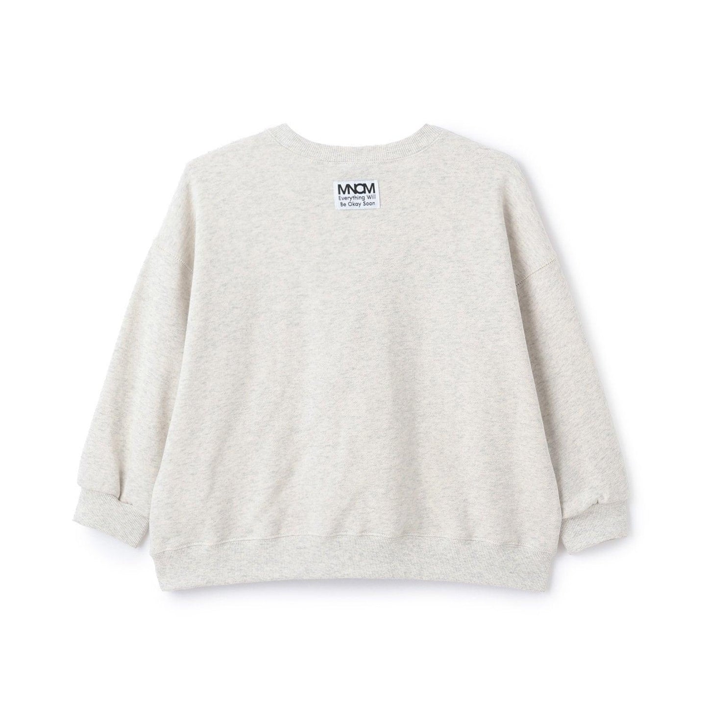 【MNCM】【去毛球加絨衛衣】植絨印花寬鬆衛衣