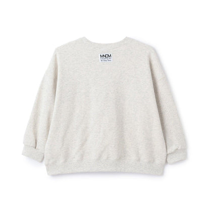 【MNCM】【去毛球加絨衛衣】植絨印花寬鬆衛衣