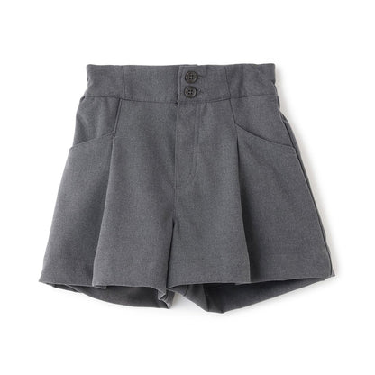 【起毛】顯腿美褶皺喇叭裙褲