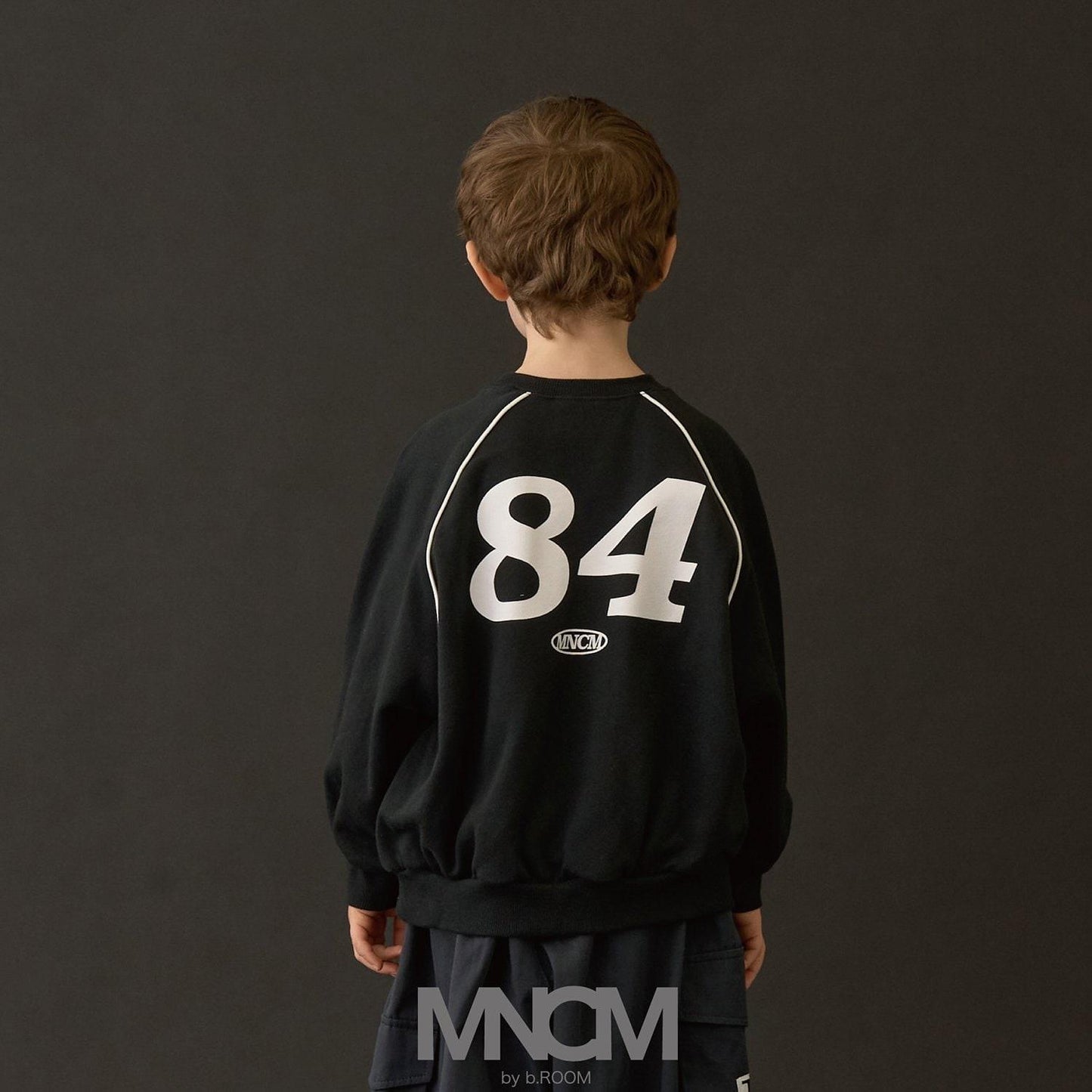 【MNCM】【去毛球加絨衛衣面料】插肩撞色拼接寬鬆衛衣