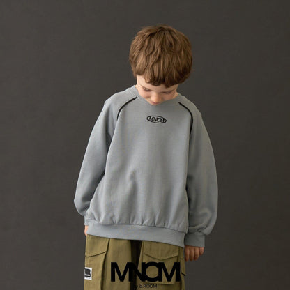 【MNCM】【去毛球加絨衛衣面料】插肩撞色拼接寬鬆衛衣