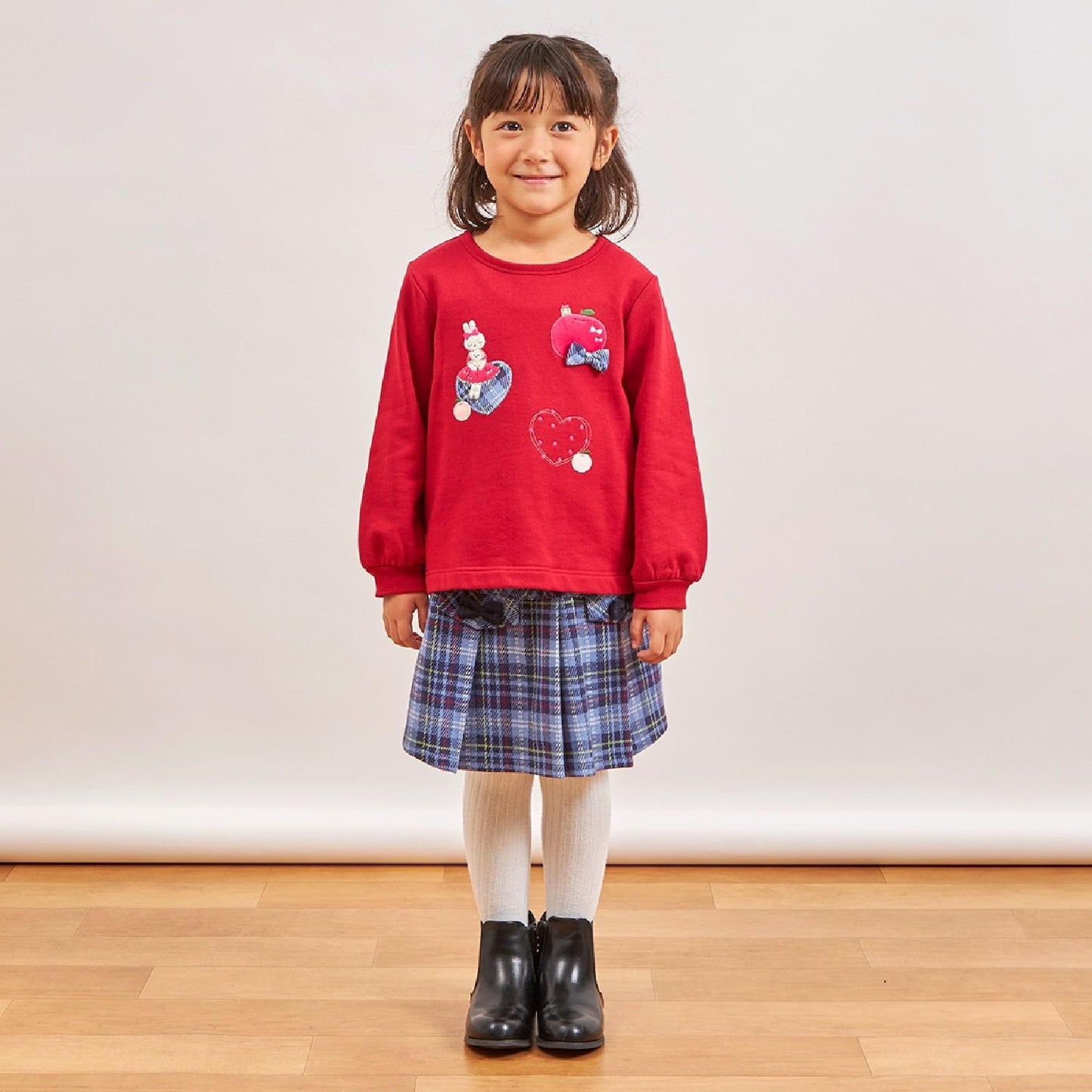 mimi醬&愛心貼布繡加絨衛衣