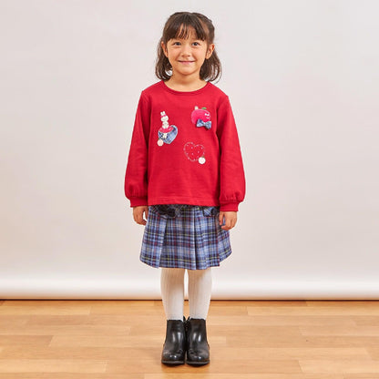 mimi醬&愛心貼布繡加絨衛衣