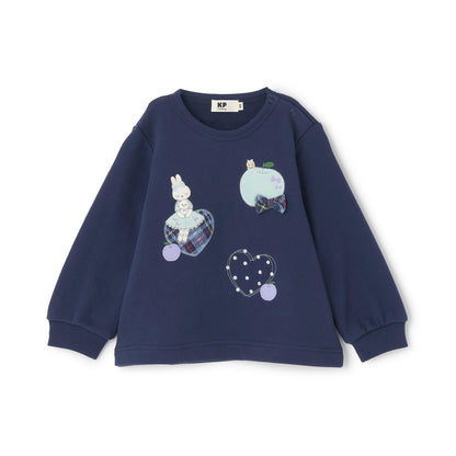 mimi醬&愛心貼布繡加絨衛衣