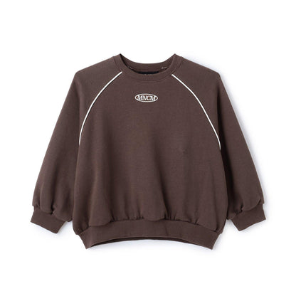 【MNCM】【去毛球加絨衛衣面料】插肩撞色拼接寬鬆衛衣