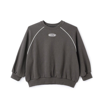 【MNCM】【去毛球加絨衛衣面料】插肩撞色拼接寬鬆衛衣