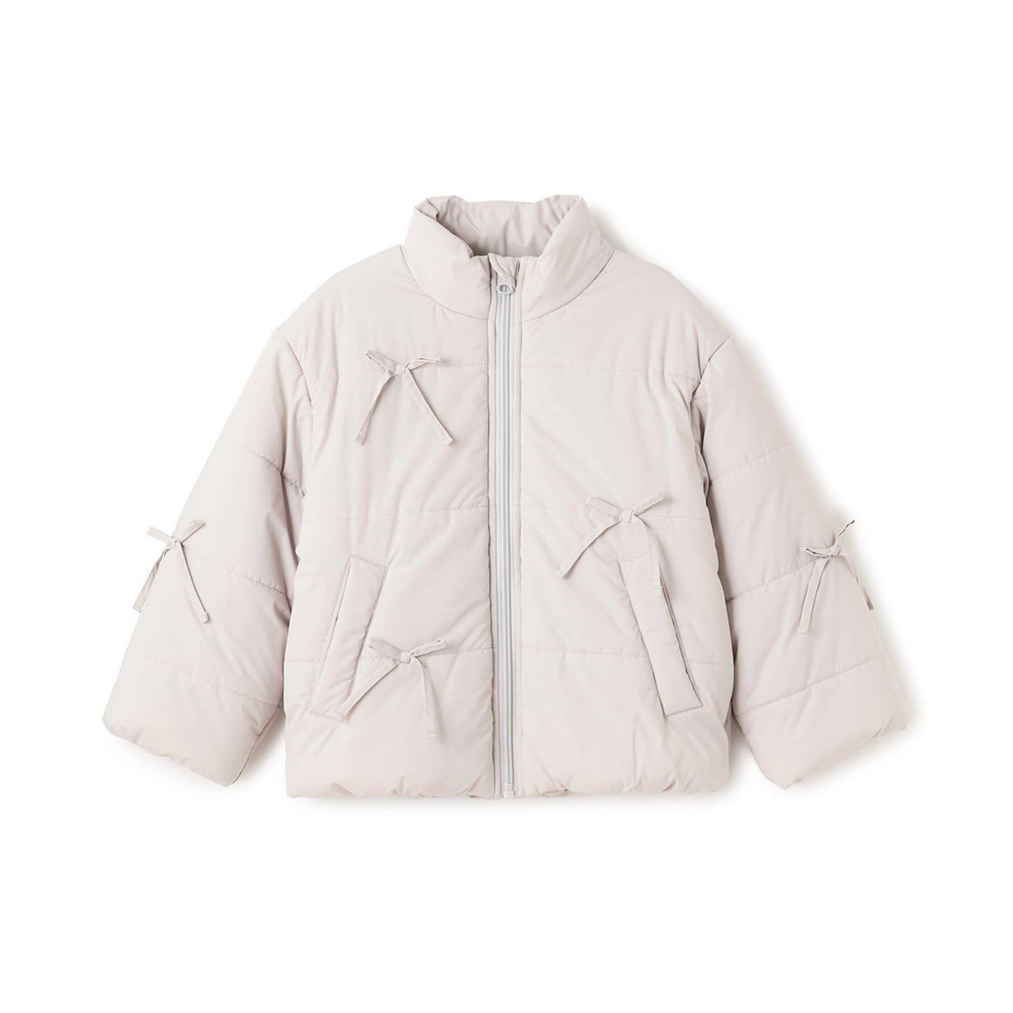 帶蝴蝶結羽絨夾克