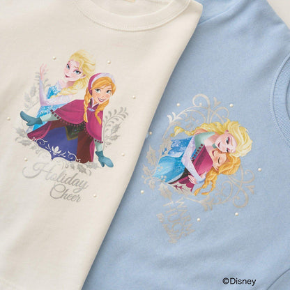 【Frozen】【毛玉バイバイ裡毛裡起毛】亮片閃粉&轉印拼接印花衛衣