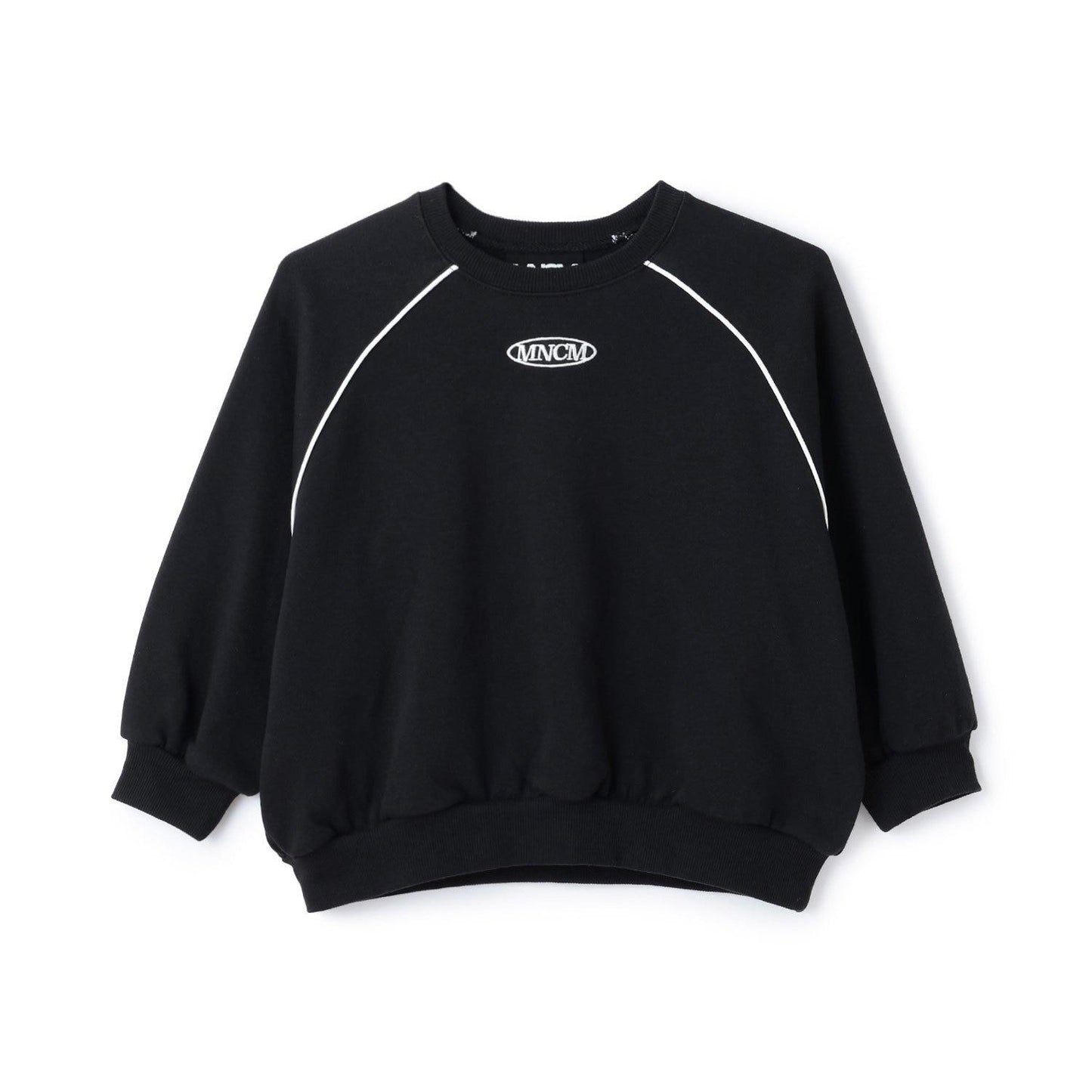 【MNCM】【去毛球加絨衛衣面料】插肩撞色拼接寬鬆衛衣