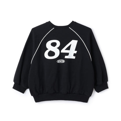 【MNCM】【去毛球加絨衛衣面料】插肩撞色拼接寬鬆衛衣