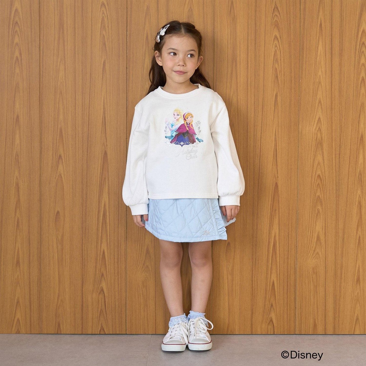 【Frozen】【毛玉バイバイ裡毛裡起毛】亮片閃粉&轉印拼接印花衛衣