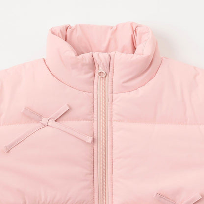 帶蝴蝶結羽絨夾克