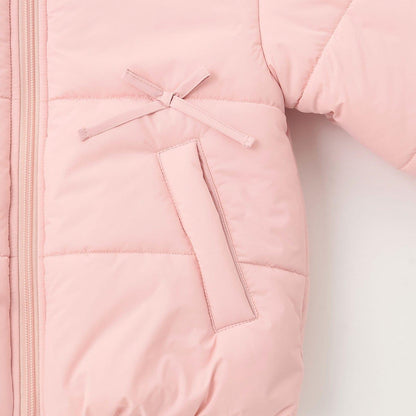 帶蝴蝶結羽絨夾克