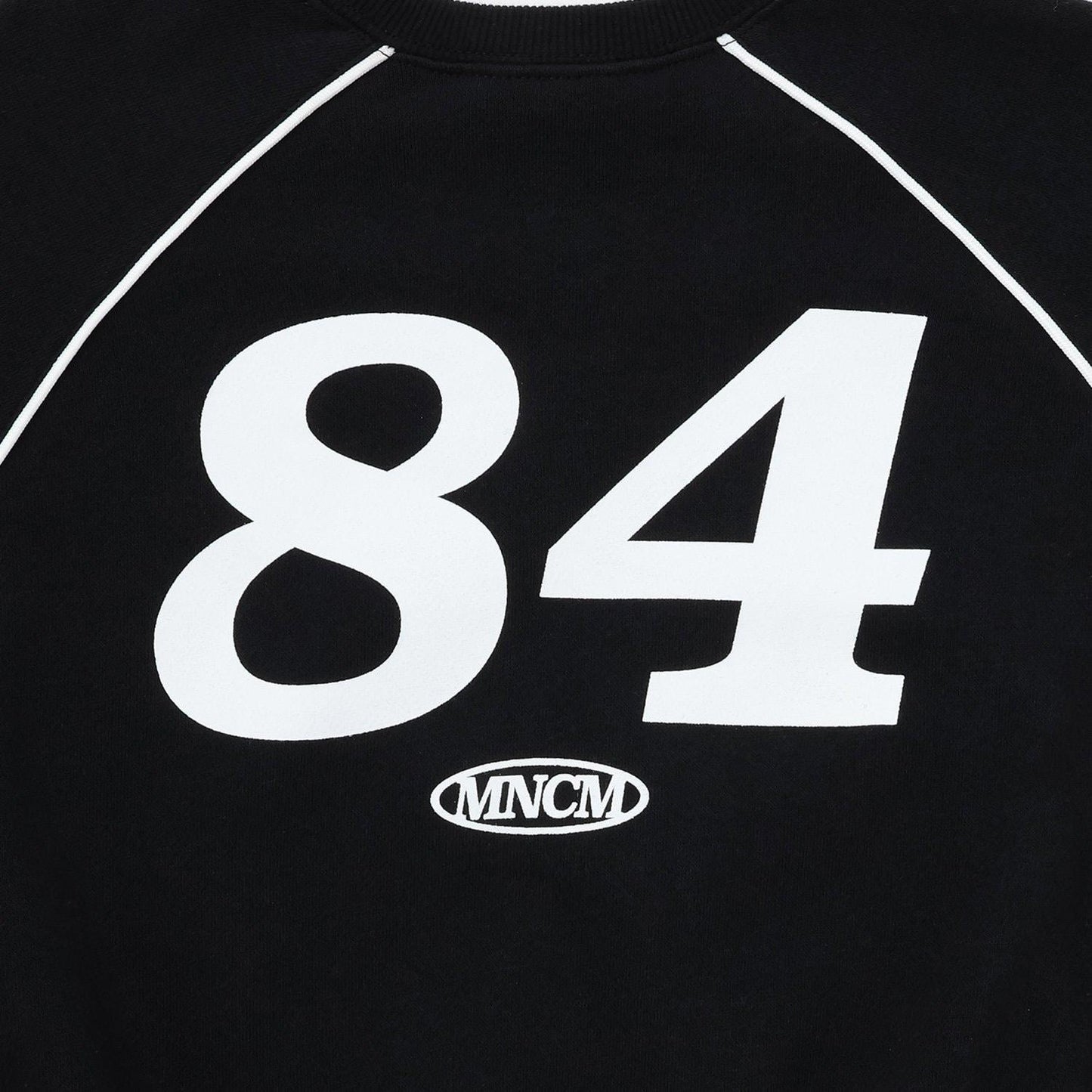 【MNCM】【去毛球加絨衛衣面料】插肩撞色拼接寬鬆衛衣