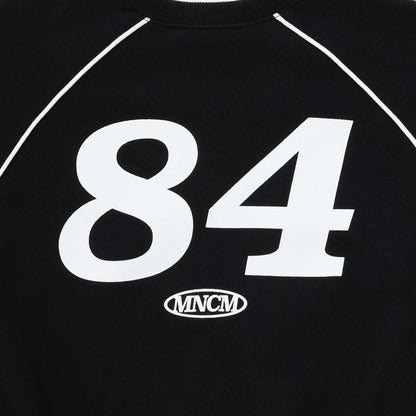 【MNCM】【去毛球加絨衛衣面料】插肩撞色拼接寬鬆衛衣