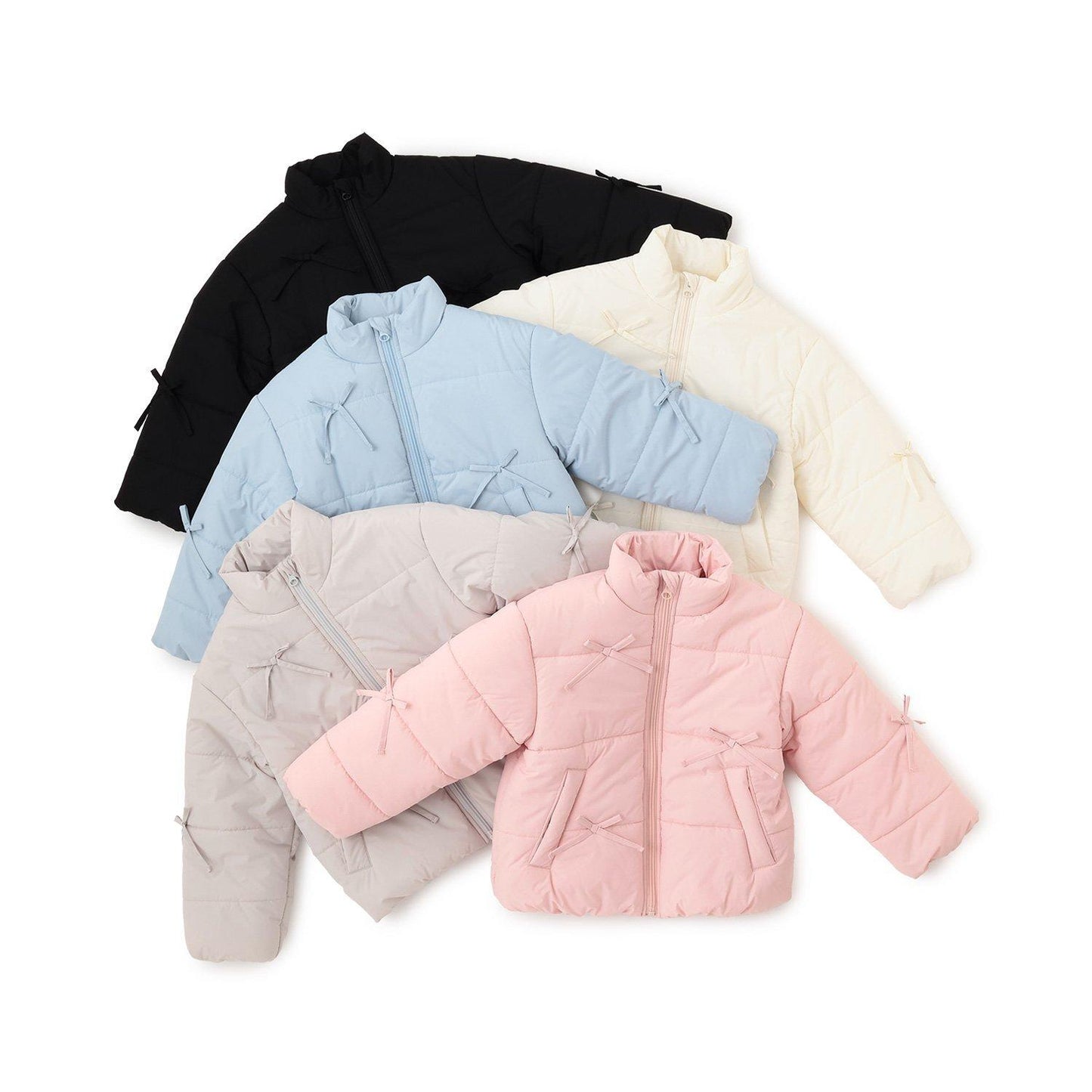 帶蝴蝶結羽絨夾克