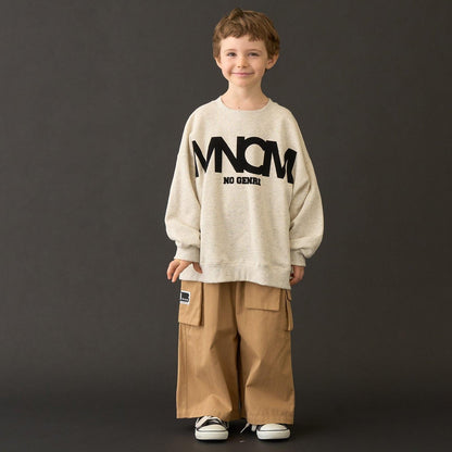 【MNCM】【去毛球加絨衛衣】植絨印花寬鬆衛衣