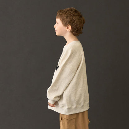 【MNCM】【去毛球加絨衛衣】植絨印花寬鬆衛衣