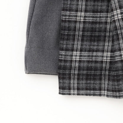 【起毛】顯腿美褶皺喇叭裙褲