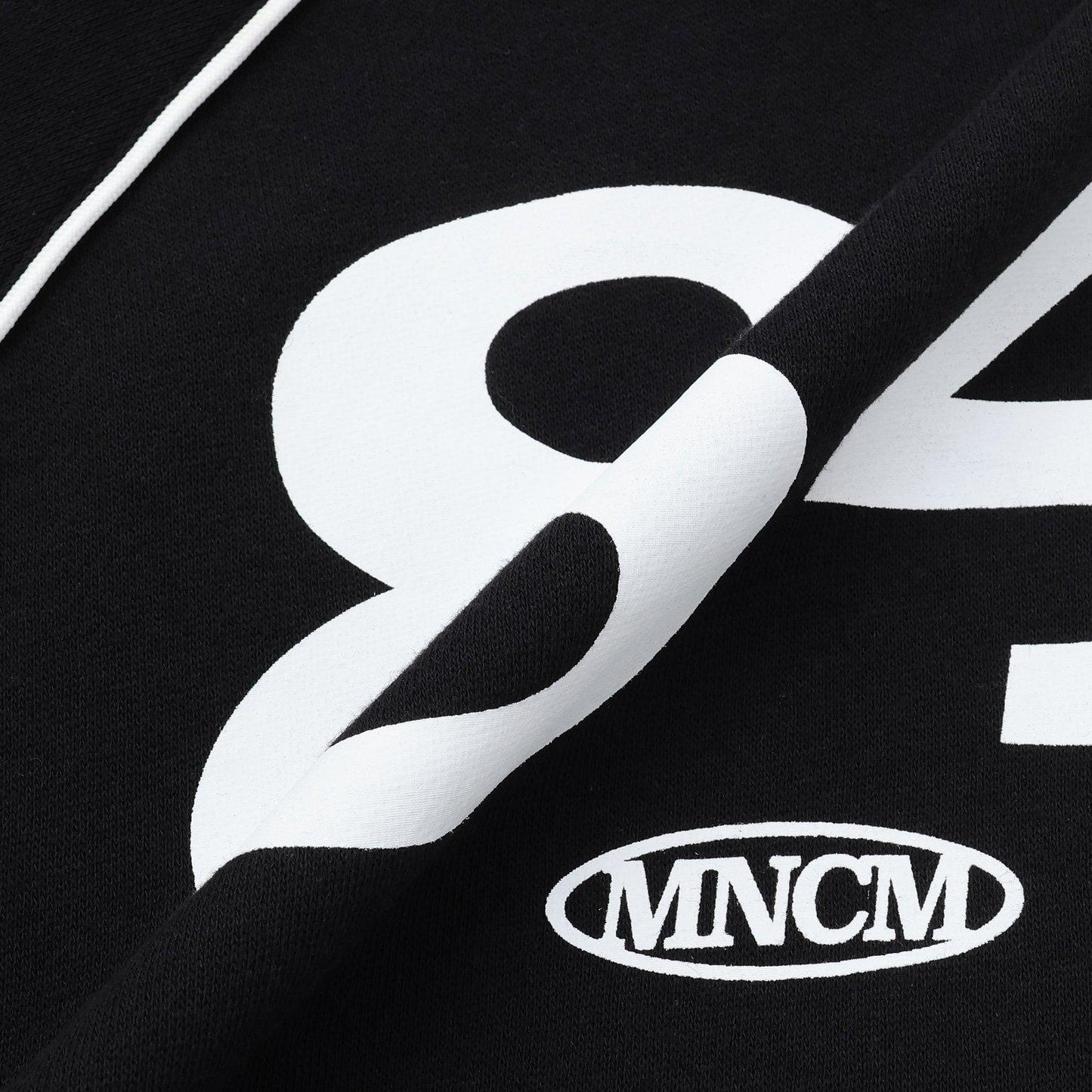 【MNCM】【去毛球加絨衛衣面料】插肩撞色拼接寬鬆衛衣