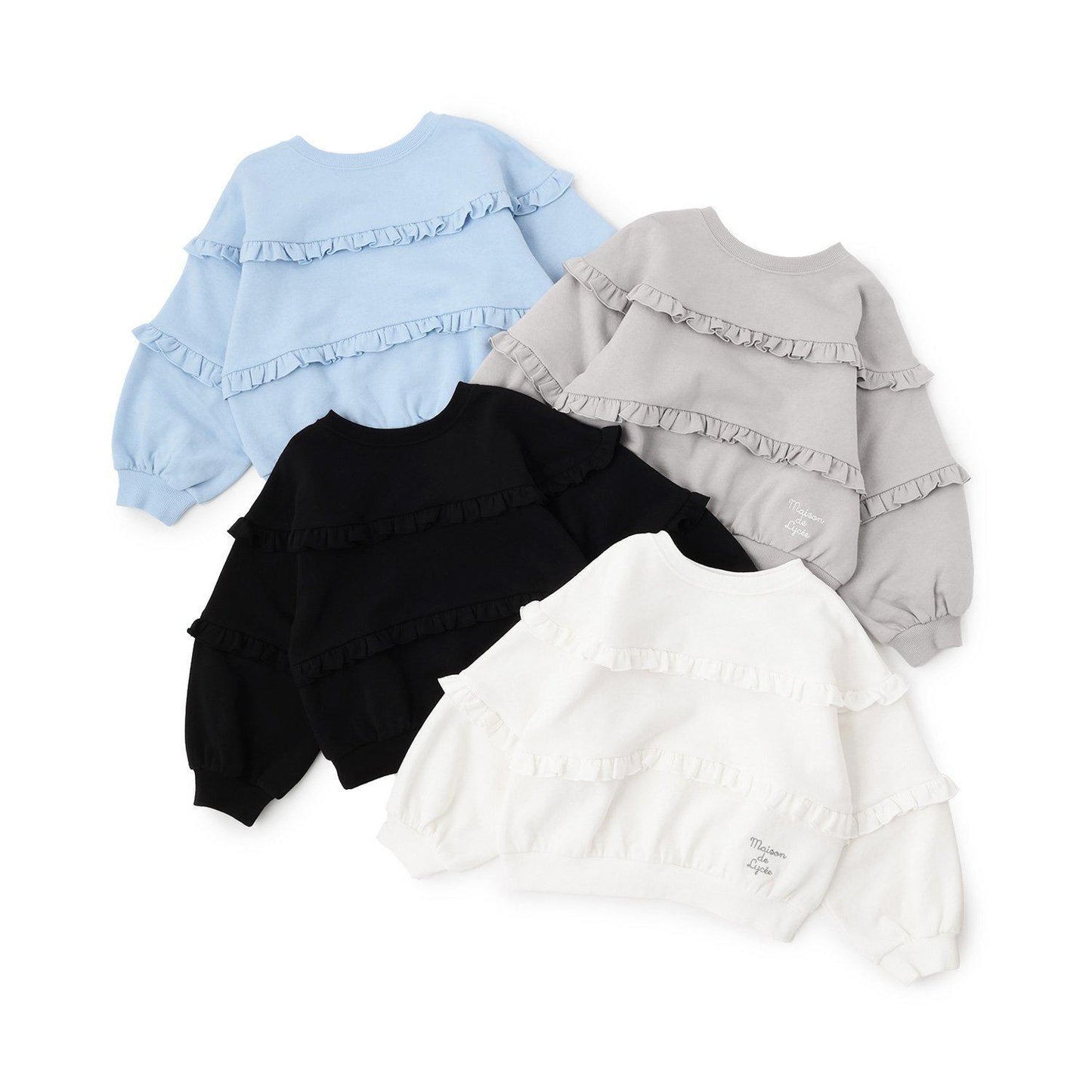 【防起球加絨內裡】【正反兩穿】荷葉邊衛衣